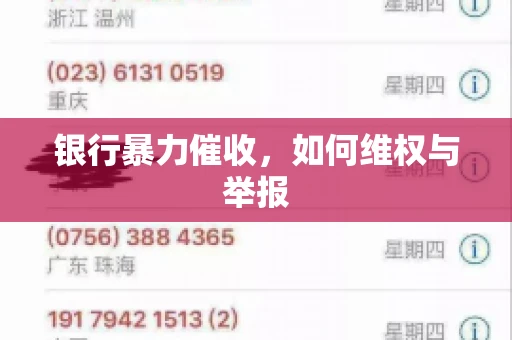 银行暴力催收，如何维权与举报