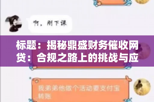 标题：揭秘鼎盛财务催收网贷：合规之路上的挑战与应对