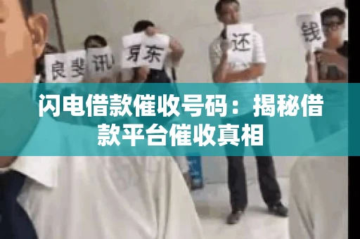 闪电借款催收号码：揭秘借款平台催收真相