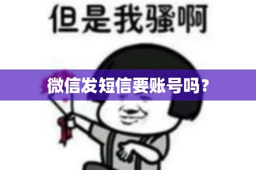 微信发短信要账号吗？